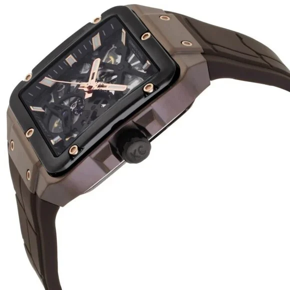 NWT Authentic Kenneth Cole New York Gotham Automatic Skeleton Dial Men's Watch
